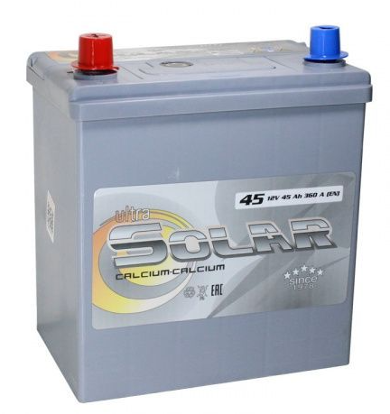 Ultra Solar B19 Аккумулятор 12V 45Ah, Прямая полярность, 197*129*224, 360EN